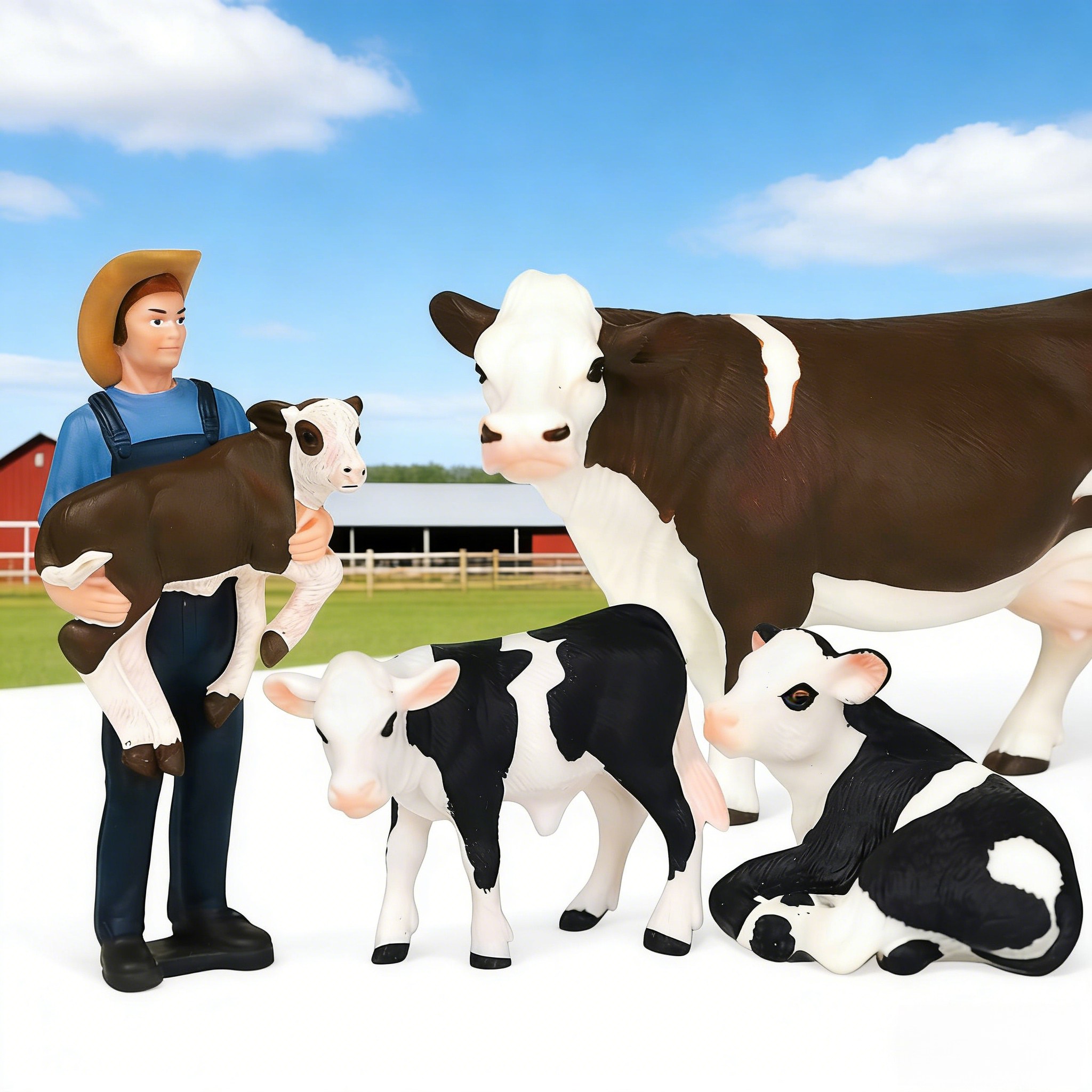 Çiftlik Çiftçisi ve İnek Model - Agriculture Farming Education incelemesi ve fiyatı