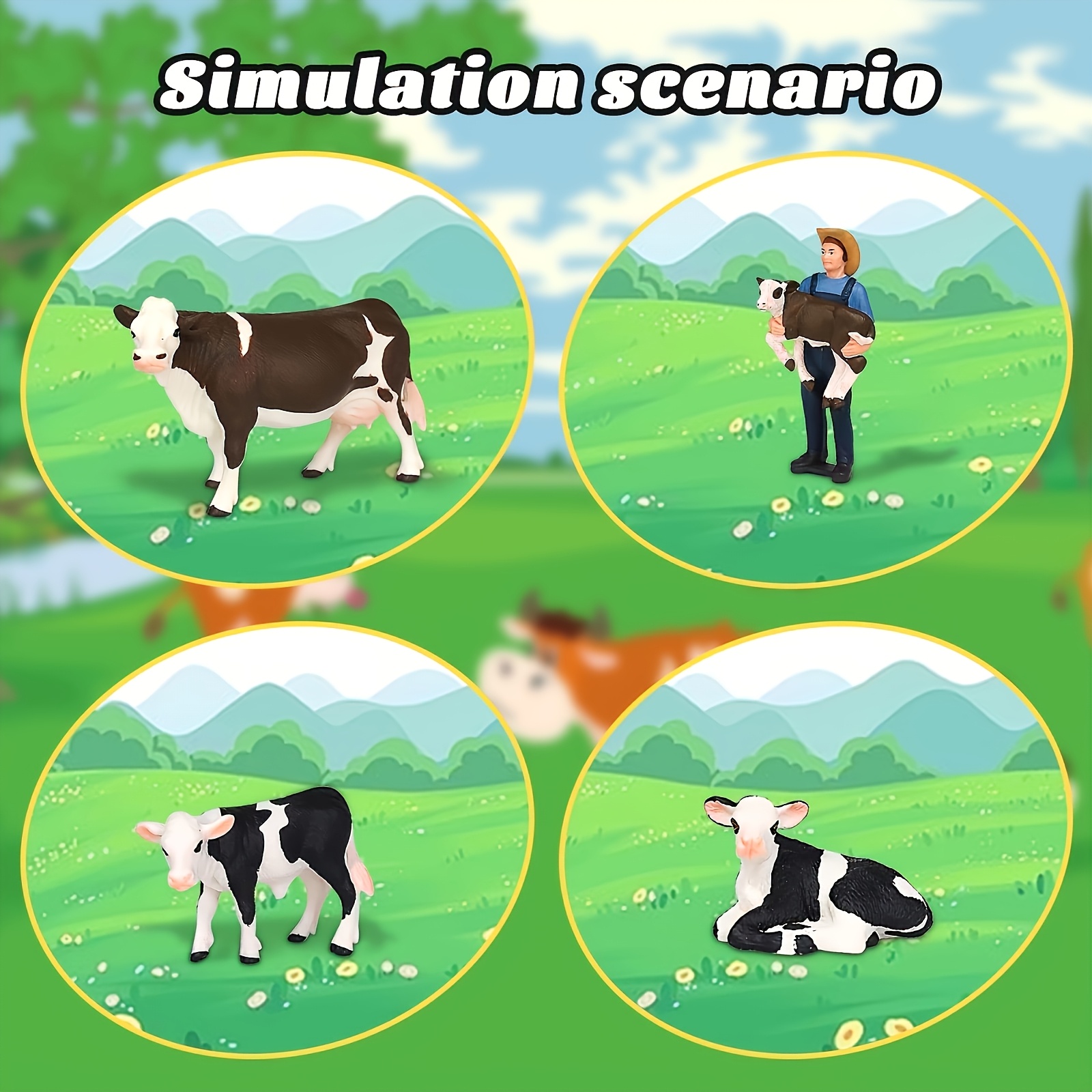 Çiftlik Çiftçisi ve İnek Model - Agriculture Farming Education incelemesi ve fiyatı